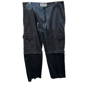 Vintage Y2K Nesi AG men’s baggy cargo pants zip off legs size 33 grunge